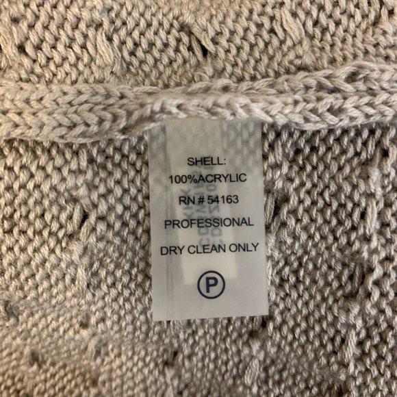 Calvin Klein NWT Modern KHAKI Buckled Cowl Neck Knit Sweater Dress size L - Picture 4 of 4